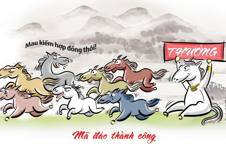 Đầu năm đi làm chỉ mong mã đáo thành công