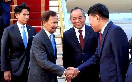 Quốc vương Brunei đến Hà Nội, bắt đầu thăm chính thức Việt Nam