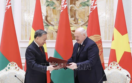 Thiết lập quan hệ Đối tác chiến lược Việt Nam - Belarus