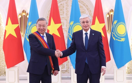 Tổng Bí thư Tô Lâm nhận Huân chương Hữu nghị Dostyk hạng nhất của Kazakhstan