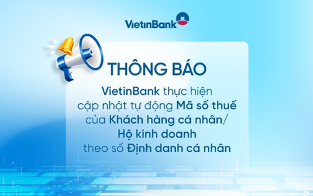 Cập nhật mã số thuế theo mã định danh cá nhân