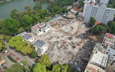 Lộ diện khu đất 'kim cương' làm quảng trường phía Đông hồ Gươm khi vừa phá dỡ loạt công trình