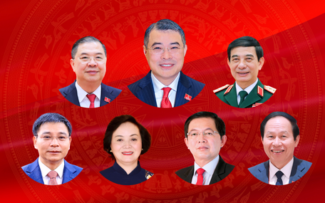 Chân dung Thủ tướng, các Phó thủ tướng, Bộ trưởng, thành viên Chính phủ khóa mới