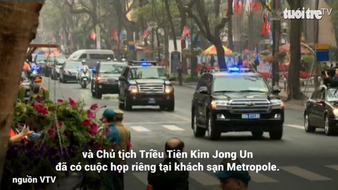 Toàn cảnh phiên họp giữa Tổng thống Donald Trump và chủ tịch Kim Jong Un