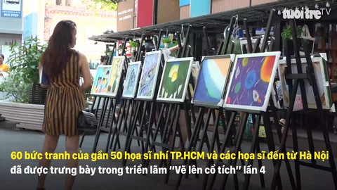 Triển lãm "Vẽ lên cổ tích" lần 4 - món quà ý nghĩa dịp Tết thiếu nhi