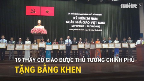 19 thầy cô giáo được Thủ tướng Chính phủ tặng bằng khen