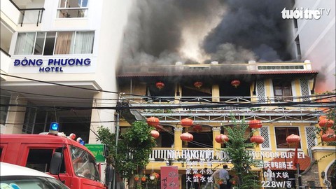 Cháy nhà hàng ở khu phố Tây Nha Trang
