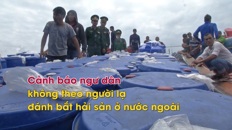 Cảnh báo ngư dân không theo người lạ đi đánh bắt hải sản ở nước ngoài