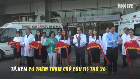 TP.HCM có thêm trạm cấp cứu 115 thứ 26