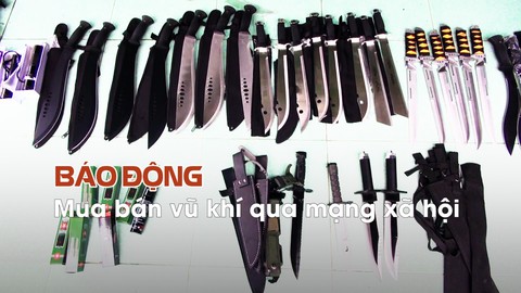 Báo động người trẻ mua bán vũ khí, công cụ hỗ trợ qua mạng