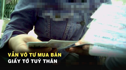 Chứng minh thư, bằng lái, cà vẹt xe... muốn mua là có!