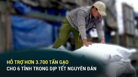 Hỗ trợ hơn 3.700 tấn gạo cho 6 tỉnh trong dịp Tết Nguyên đán