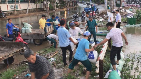 Triều cường tại khu vực Nam Bộ vẫn ở mức cao