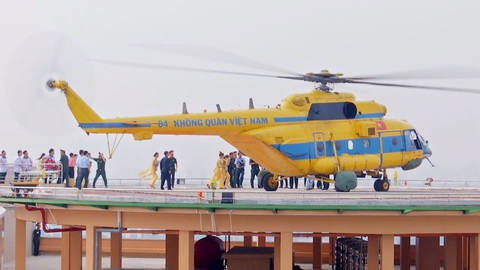 Thực hiện thành công chuyến bay thử nghiệm tại sân đỗ trực thăng Bệnh viện 175
