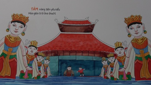 Tìm về văn hóa truyền thống qua triển lãm "Một phường rối nước"