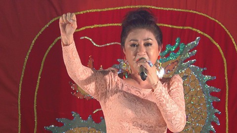 Diễn vở “Lưu Kim Đính giải giá Thọ Châu” nhân Lễ Kỳ Yên