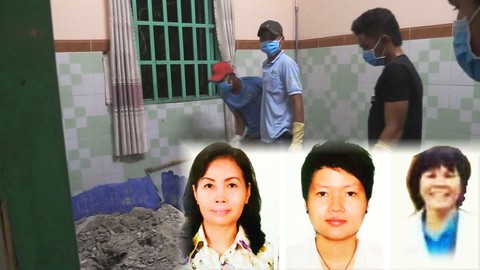 Tạm giữ ngay trong đêm 4 phụ nữ liên quan vụ "xác chết trong bêtông"