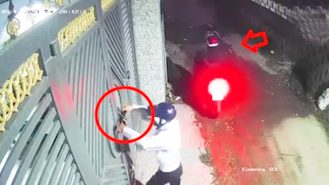 Video: Tên trộm táo tợn bẻ khóa vào nhà, ung dung dắt xe SH tẩu thoát