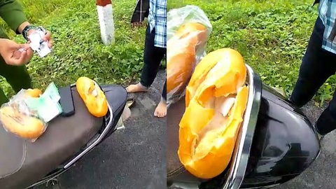 Video: Giao bánh mì 'nhân ma túy', bị vịn tại chốt kiểm soát dịch COVID-19
