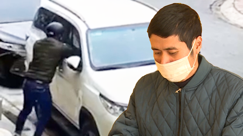 Video: Trích xuất hình ảnh tên trộm liều lĩnh đập cửa, trộm ô tô