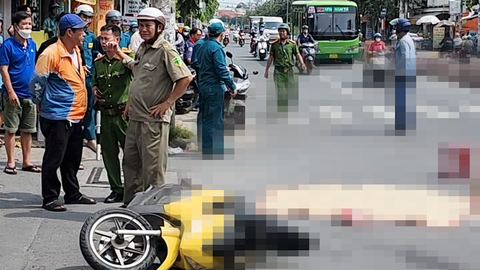 Chở con đi học về thì va chạm với xe bồn, mẹ tử vong con gái bị gãy chân
