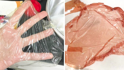 Sinh viên làm màng bọc thực phẩm có thể ăn được bằng vỏ thanh long, chanh dây