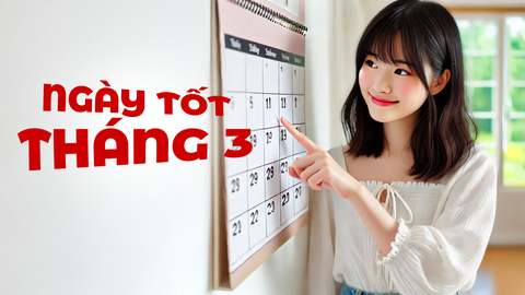 Ngày âm lịch hôm nay và ngày tốt trong tháng 3 năm 2025: Khai trương, động thổ, xây nhà, cưới hỏi