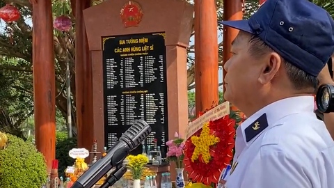 Thêm 3 liệt sĩ Gạc Ma được khắc tên ở đình Nại Nam, Đà Nẵng