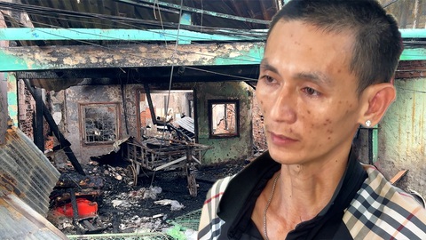 Tạm giữ nghi phạm phóng hỏa đốt nhà hàng xóm cháy rụi