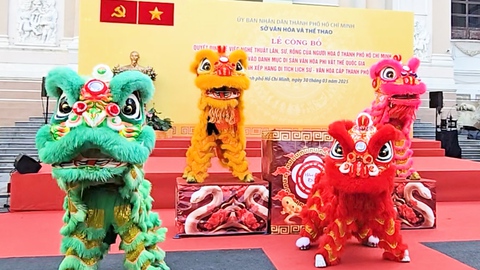 Đưa nghệ thuật lân sư rồng của người Hoa ở TP.HCM vào danh mục di sản văn hóa phi vật thể quốc gia