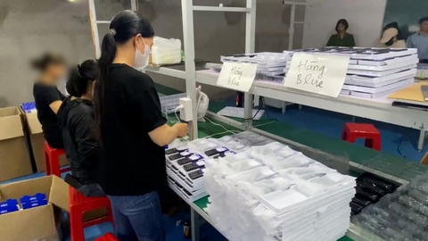 Triệt phá xưởng lắp ráp hơn 12.000 chiếc điện thoại trái phép ở Lạng Sơn
