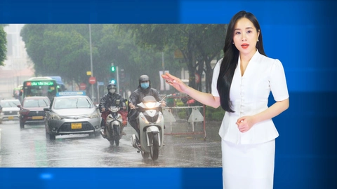 Thời tiết đêm 19 ngày 20-5: Bắc Bộ và Trung Bộ nắng nóng, Nam Bộ mưa chiều
