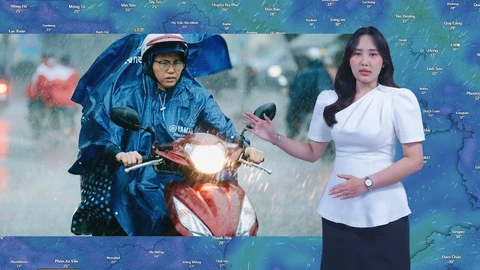 Thời tiết đêm 11 ngày 12-7: Bắc Bộ mưa to và dông; Nam Bộ ngày nắng gián đoạn, chiều tối mưa rào