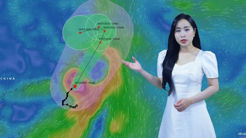Thời tiết đêm 6 ngày 7-7: Bão số 2 sức gió mạnh cấp 11-12, giật cấp 15; Nhiều nơi có mưa
