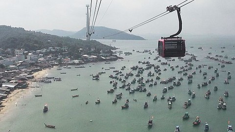 Tuyến cáp treo vượt biển dài nhất thế giới tại Phú Quốc
