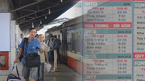 Đường sắt Sài Gòn tăng cường 27 đoàn tàu phục vụ lễ 30/4 và 1/5