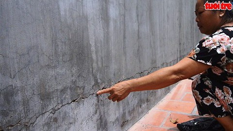 Xây cầu Vàm Cống, hàng trăm hộ dân bị lún ruộng, nứt nhà