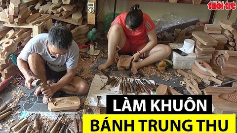 Nghệ nhân 35 năm giữ nghề làm khuôn bánh trung thu