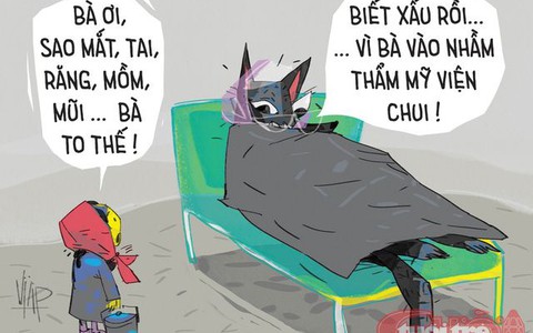 Chùm tranh vui cổ tích thời 4.0