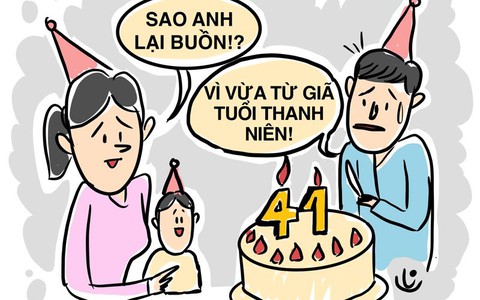 Chùm tranh: "40 chưa phải là già, em 40 tuổi vẫn là thanh niên"