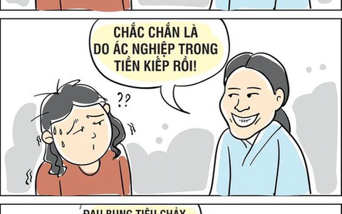 Chắc chắn là do ác nghiệp trong tiền kiếp rồi