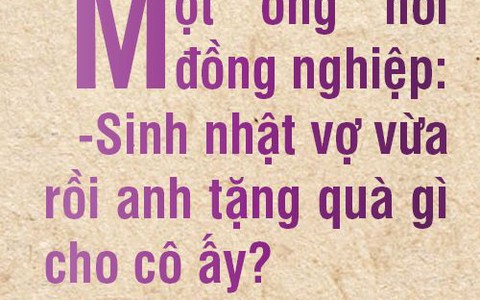 Tặng vợ gói bột giặt thật to