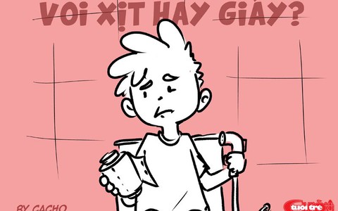 Dùng vòi xịt hay dùng giấy?