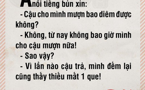 Anh chàng bủn xỉn và bao diêm