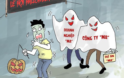 Hóa trang Halloween như này ai chẳng sợ