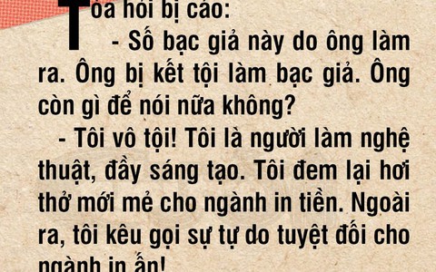 Làm tiền giả cũng là một nghệ thuật