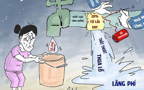 Lãi vay ngân hàng chiếm 20% giá nước sạch Sông Đuống!
