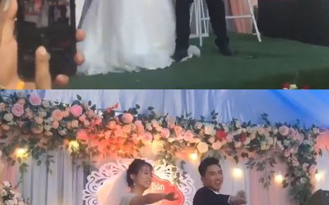 Chú rể và cô dâu cùng nhảy "Mình cưới nhau đi" cực dễ thương