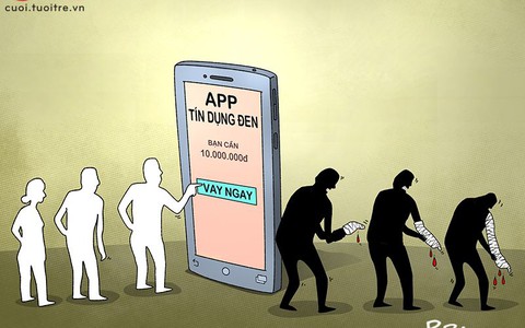 App tín dụng đen: Bấm bấm là có tiền