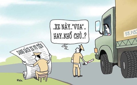 Phạt nhầm xe vua là ăn cháo cả tháng